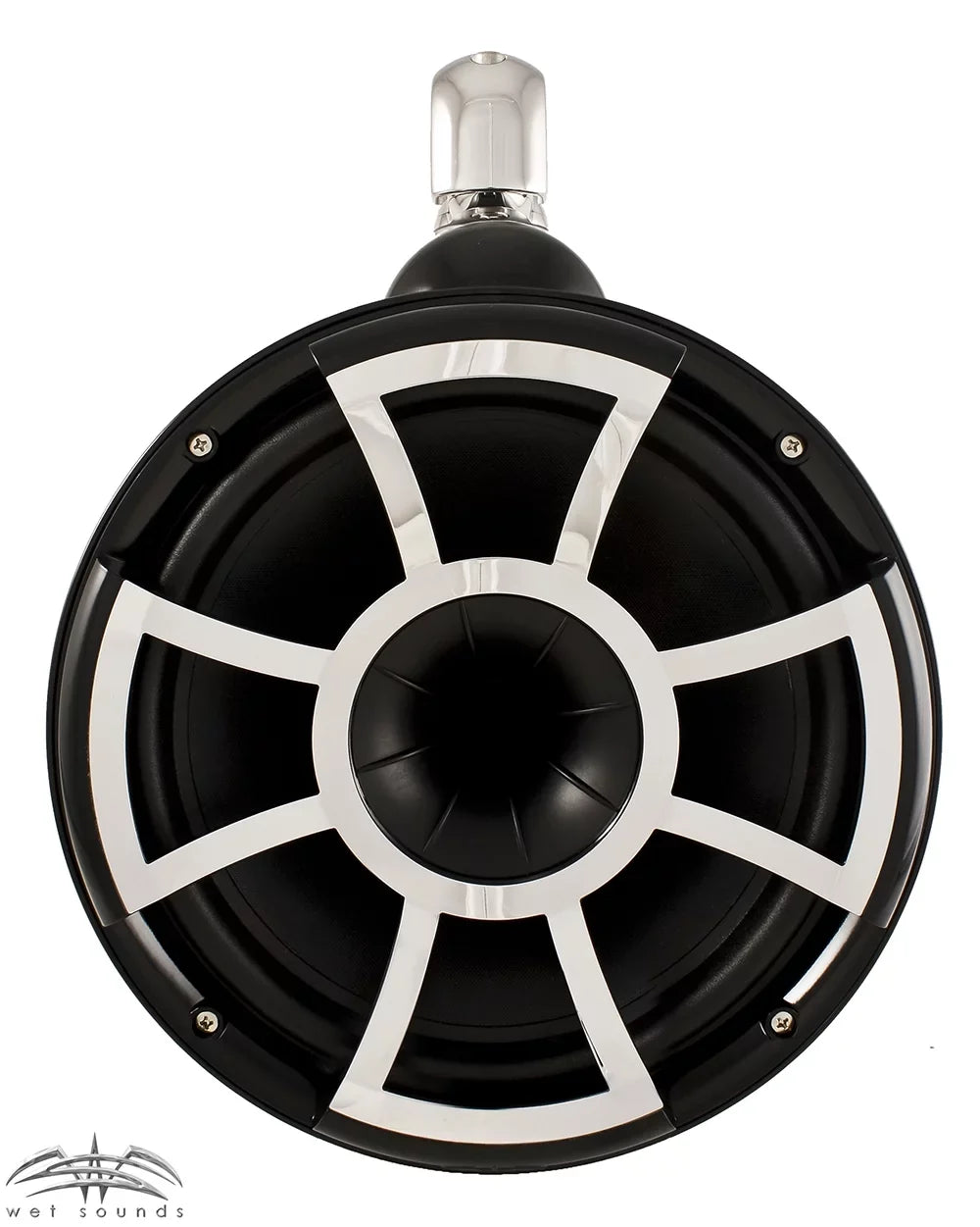 Wet Sounds For Malibu G3: Two Pairs of REV10B-SC 10" Black Swivel Tower Speakers with G3 Adapters & SD2 Amplifier