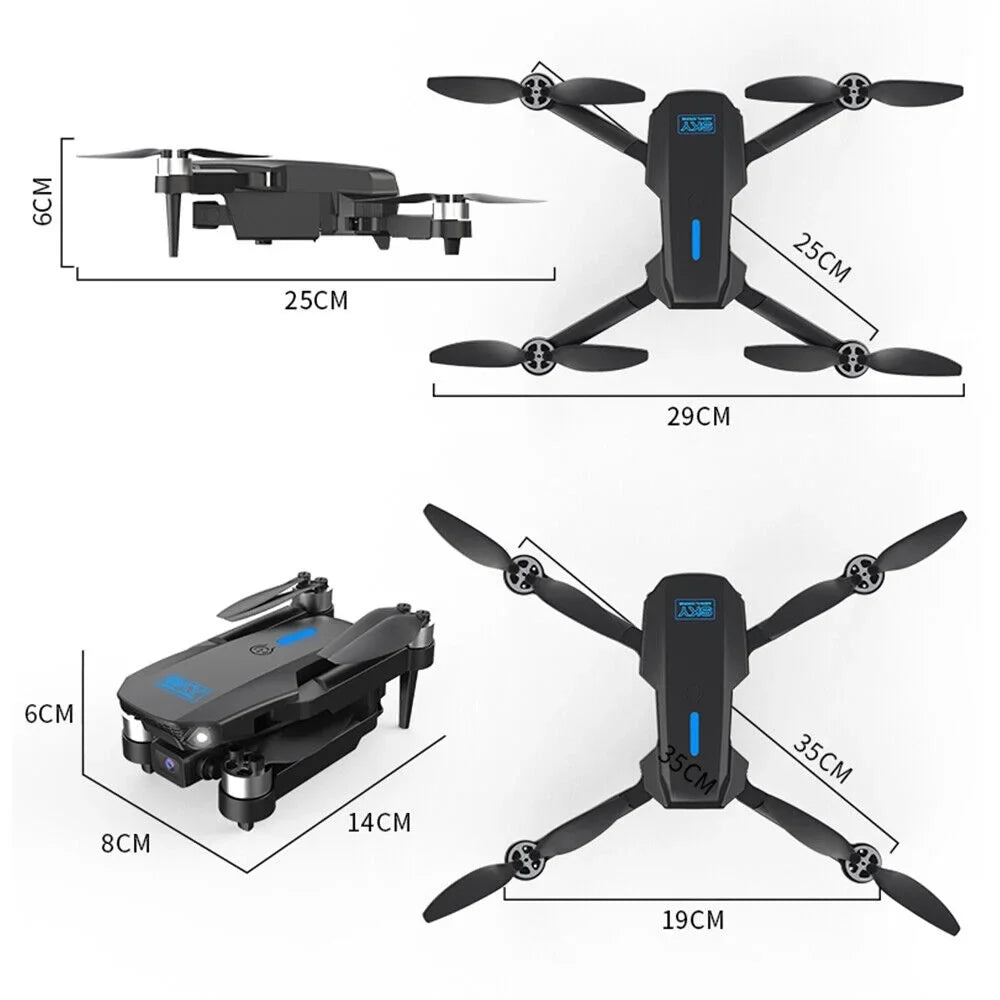 JahyShow AirMaster E88Max - 4K HD Camera RC Drone - WiFi FPV, Foldable Quadcopter, Long Range
