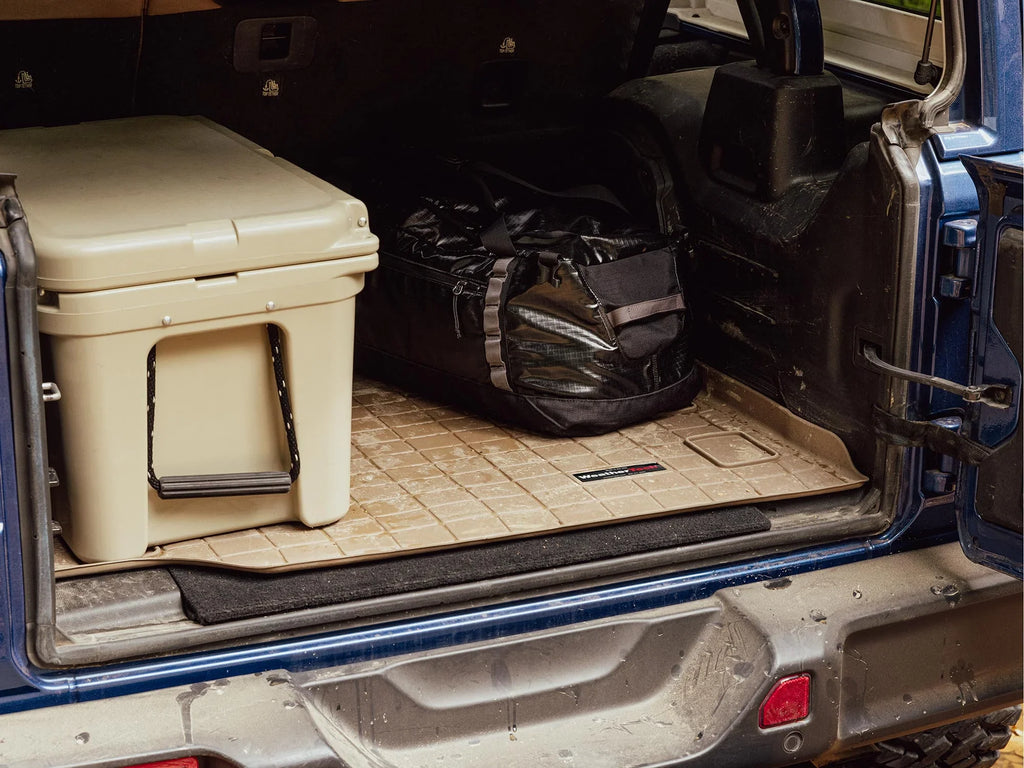 Climate Cargo Trunk Liner with Bumper Protector Fitting with 2019-2024 Subaru Forester - Behind 2nd Row Seating With Bumper Protector, Black
