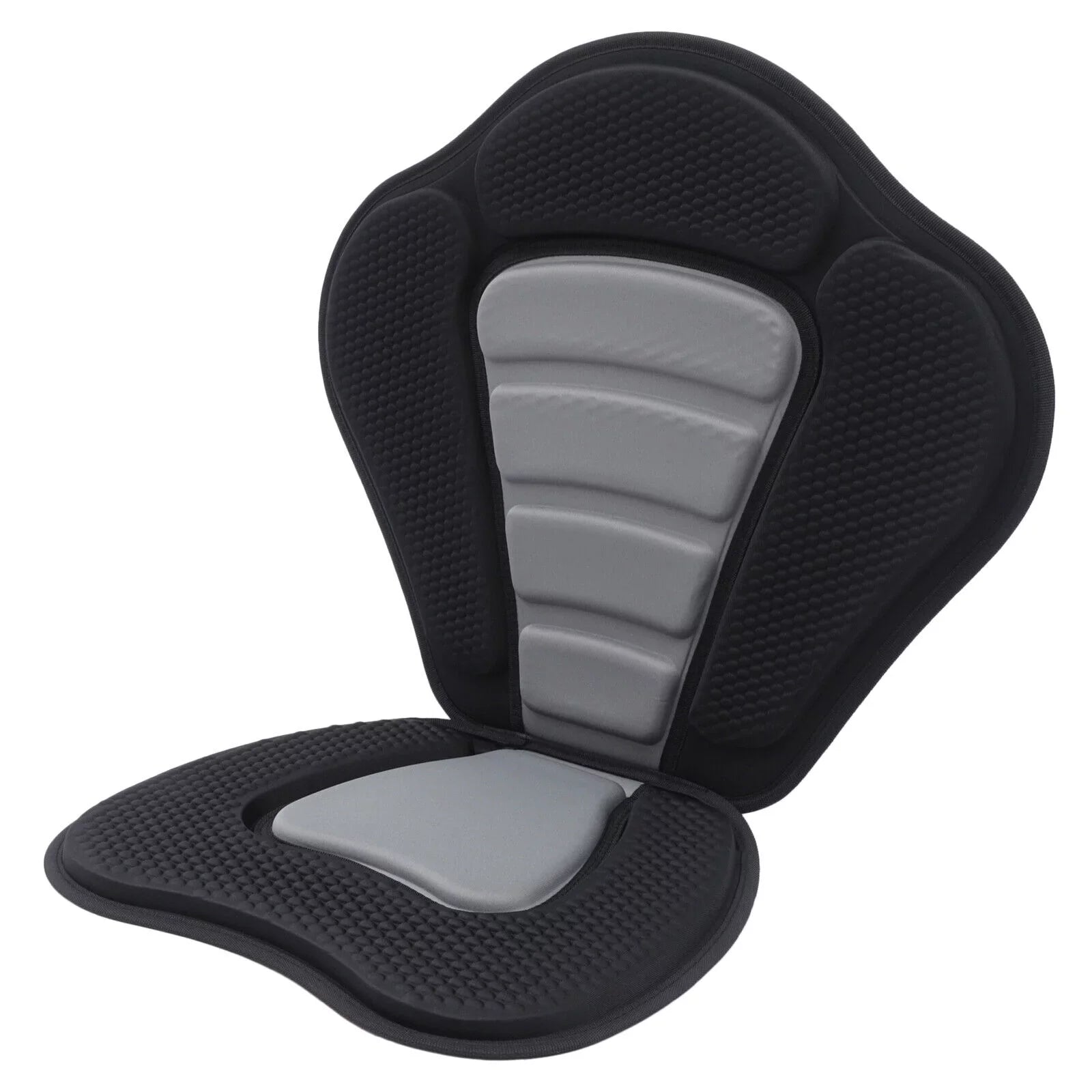 Adjustable Padded Kayak Seat Detachable Backpack Bag Canoe Backrest Storage Kayak Seat Deluxe Padded Watercraft Seat with Storage Bag Adjustable for Kayaking, Canoeing, Drifting, Rafting, Fishing